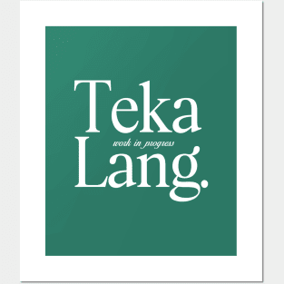 TEKA LANG TAGALOG FILIPINX AESTHETIC BACKPRINT TEE Posters and Art